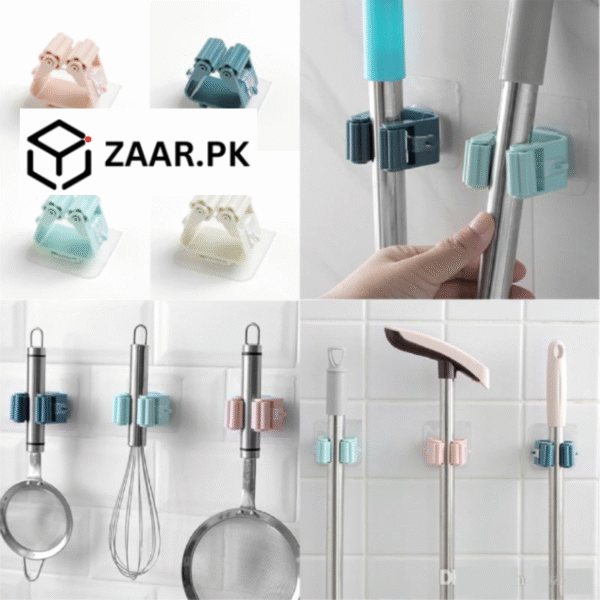 Wall Mounted Mop Organizer Holder - Image 8
