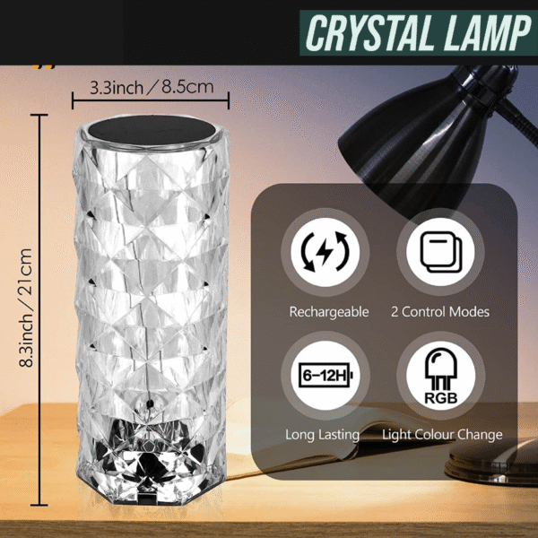 Crystal Diamond Table Lamp - Image 7