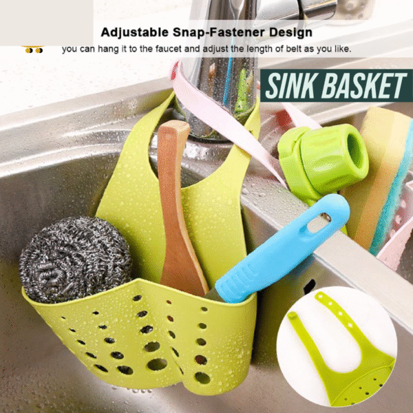 Kitchen Sink Sponge Holder Basket - Image 5