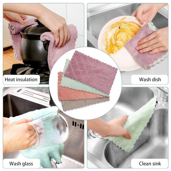Microfiber Dish Cleaning Cloth for Kitchen - Image 7