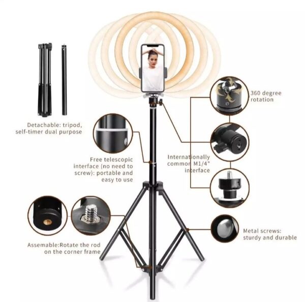 Tripod Stand with Ring Light - Image 5