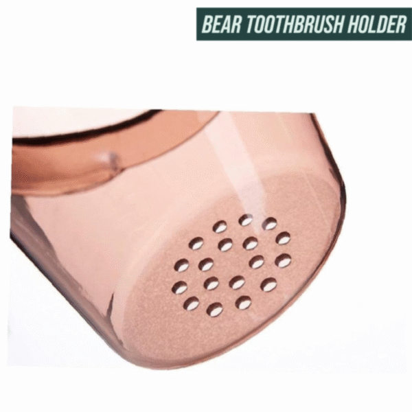 Wall Mounted Teddy Bear Toothbrush Holder Cup - Image 7
