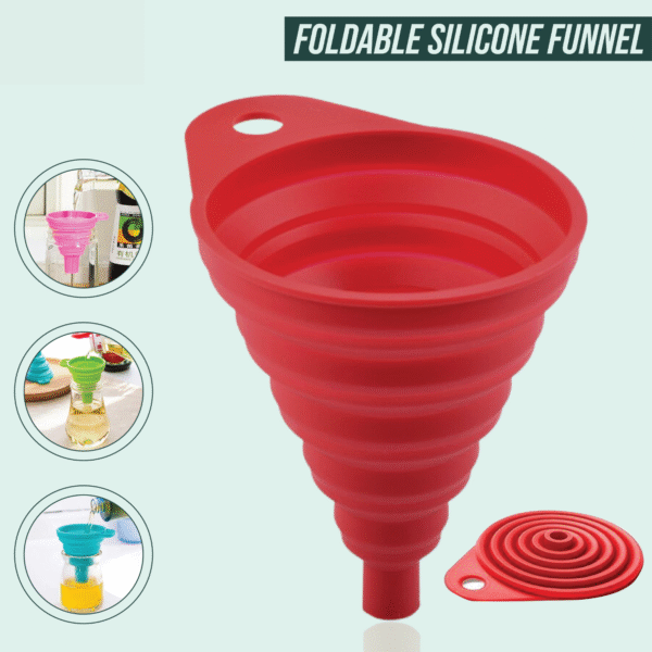 Mini Kitchen Silicone Funnel - Image 7