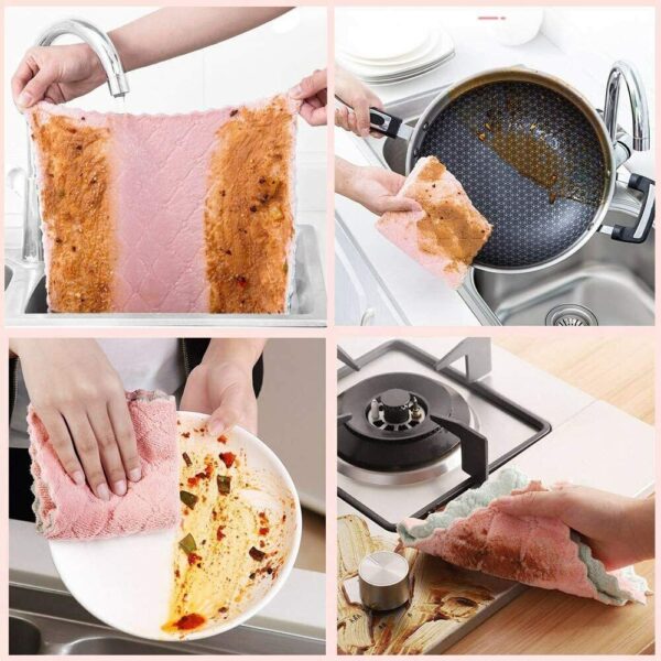 Microfiber Dish Cleaning Cloth for Kitchen - Image 5