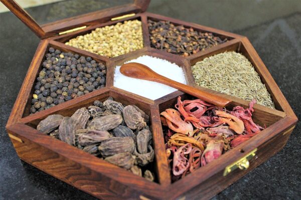 Kitchen & Dining Wooden Masala Jar Box - Image 3