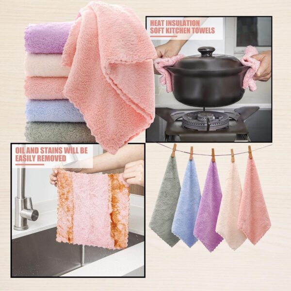 Microfiber Dish Cleaning Cloth for Kitchen - Image 4