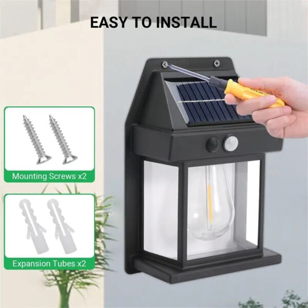 Waterproof Outdoor LED Solar Wall Lamp - Image 4