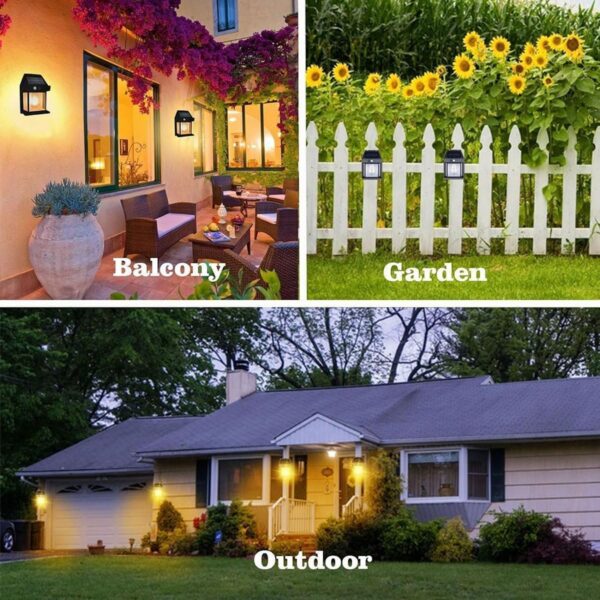 Waterproof Outdoor LED Solar Wall Lamp - Image 2